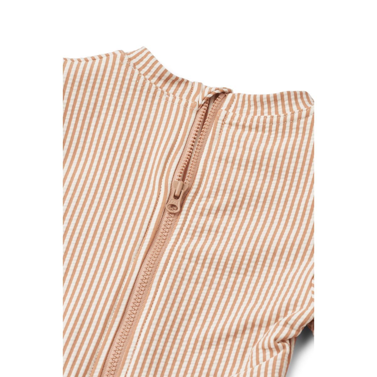 Liewood Sille Seersucker Swimsuit - Y/D stripe Pale tuscany / Creme de la creme - SWIMSUIT