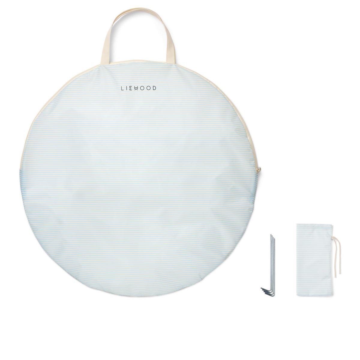 Liewood Cassie pop-up sun tent - pure sky / creme de la creme stripe - TENT