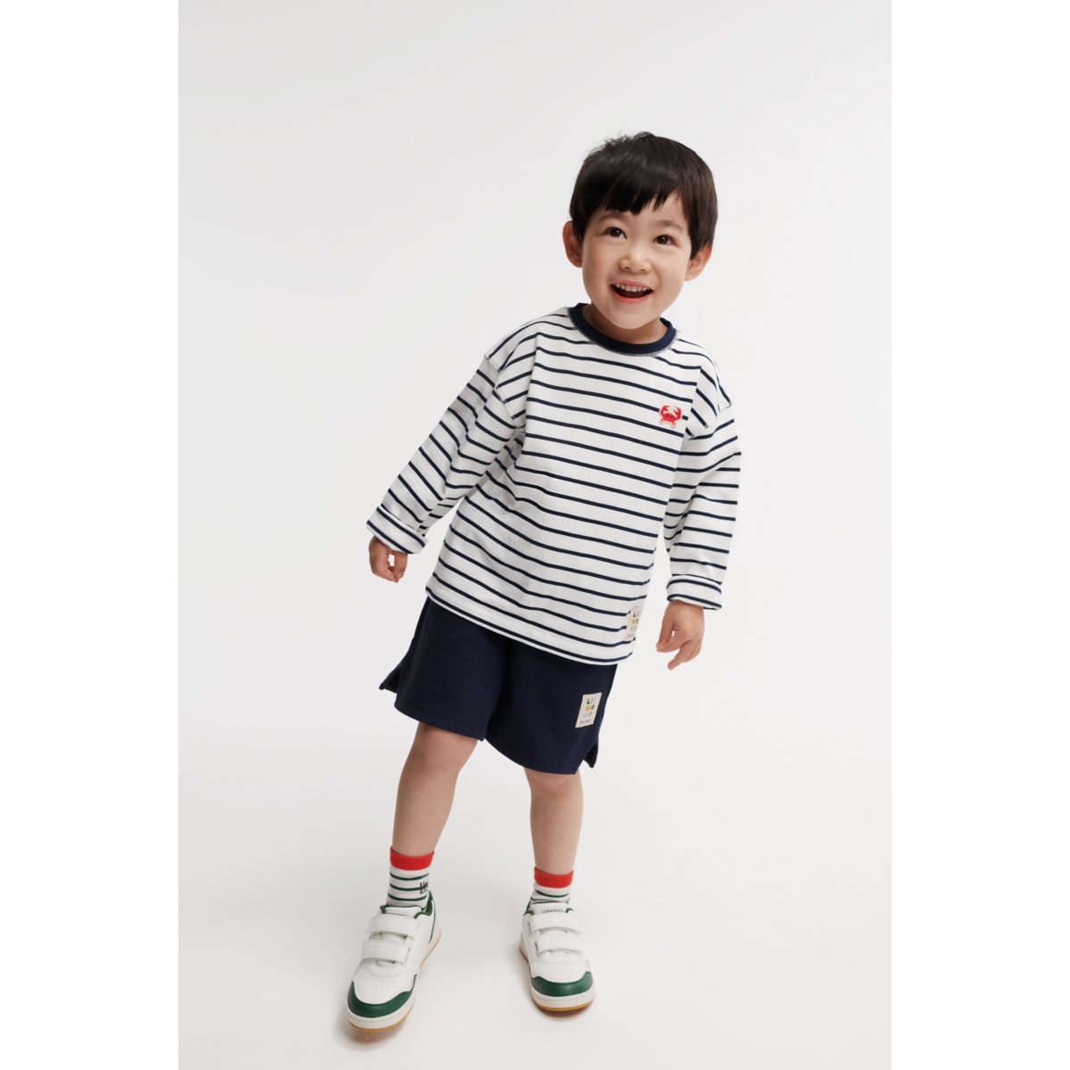 Liewood Tyler Stripe Longsleeve T-shirt - Y/D Stipes Classic navy / Creme de la creme - TSHIRT