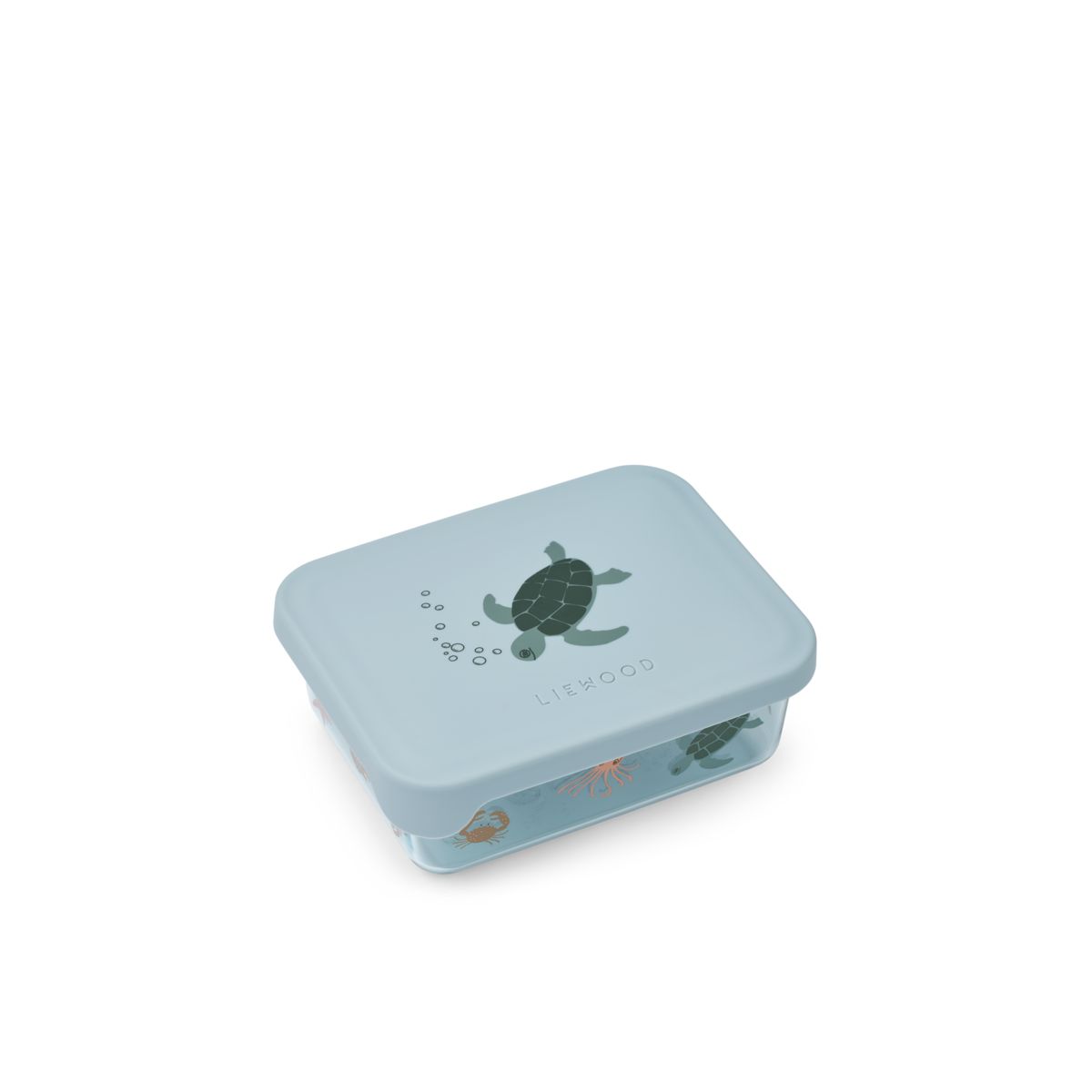 Liewood Ako Tritan Snack Box - Sea creature / Sandy - SNACKBOX