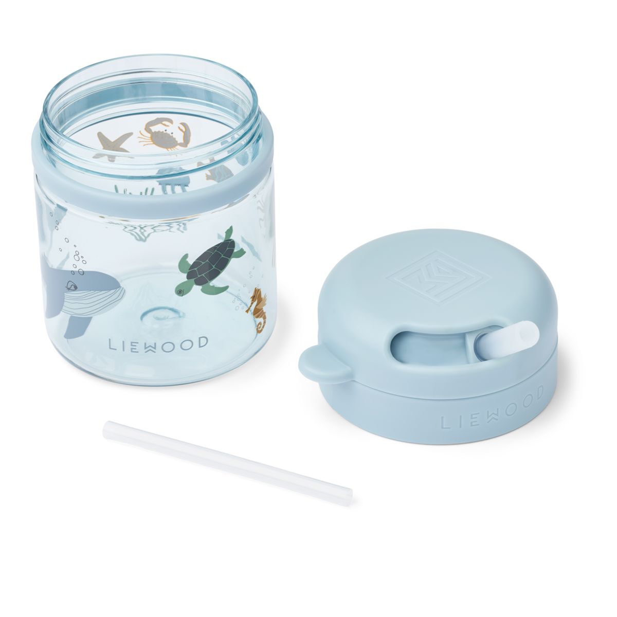 Liewood Pavia Tritan Straw Cup 280 ml - Sea creature / Sandy - CUP