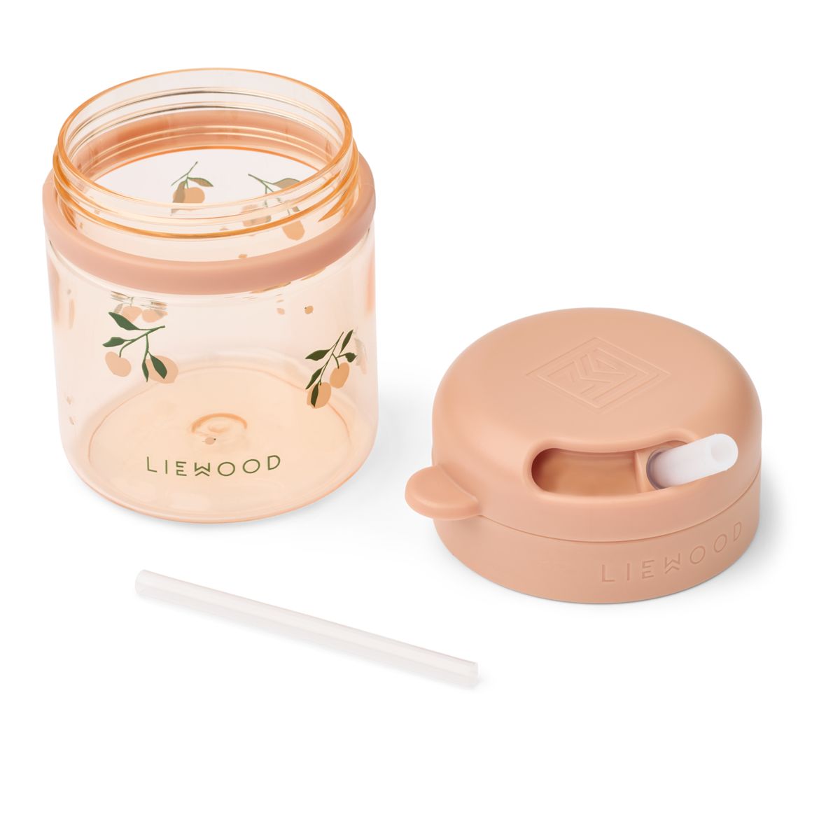 Liewood Pavia Tritan Straw Cup 280 ml - Peach / Sea shell - CUP
