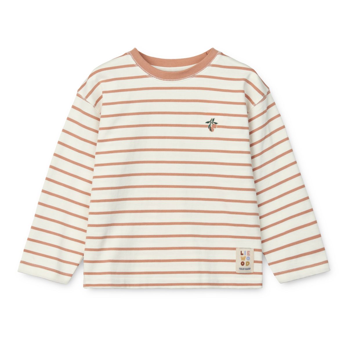 Liewood Tyler Stripe Longsleeve T-shirt - Y/D Stripe tuscany rose / creme de la creme - TSHIRT