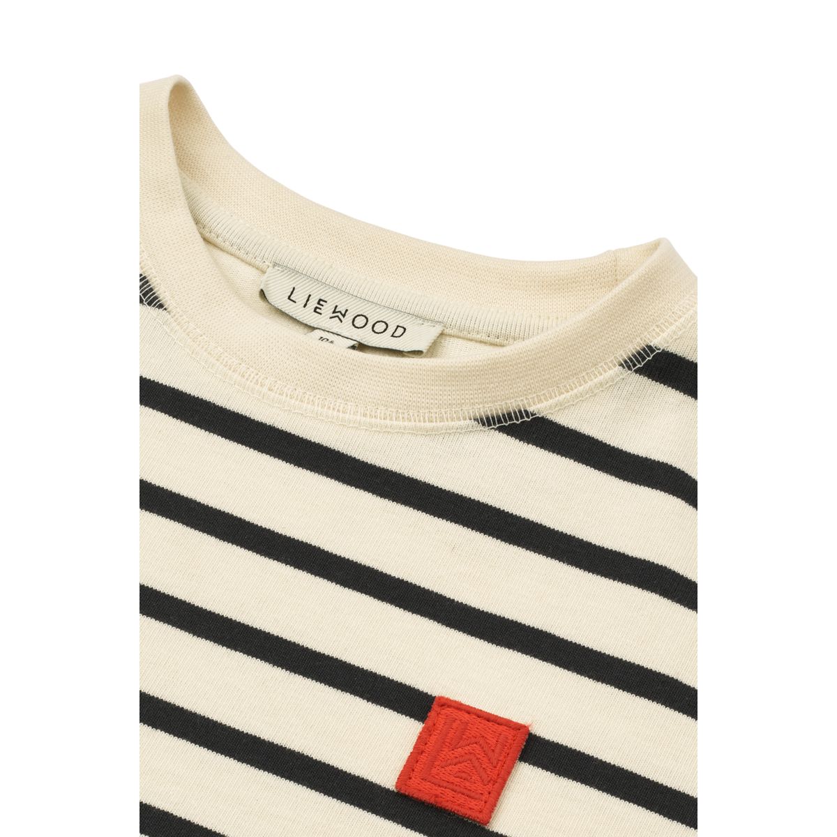 Liewood Sixten Striped Cotton T-Shirt - Y/D Stipes Classic navy / Creme de la creme - TSHIRT
