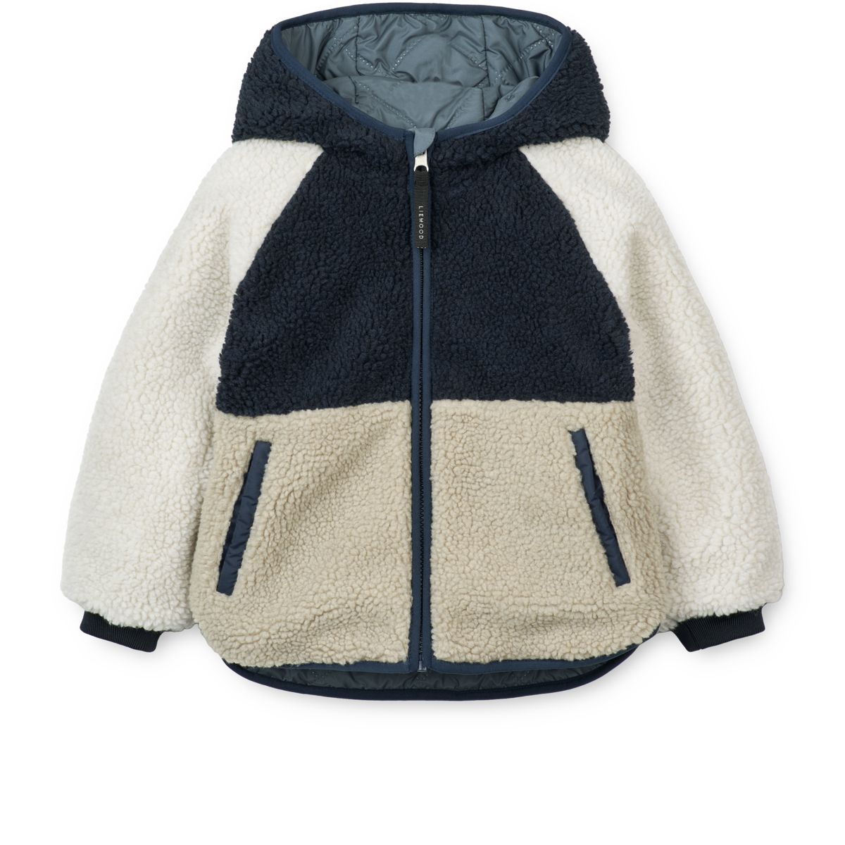 Liewood Jackson Reversible Jacket - Whale blue multi mix - JACKET
