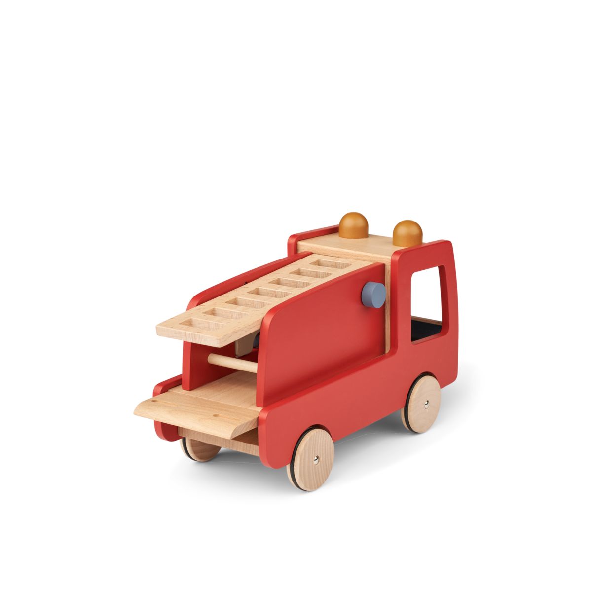 Liewood Eigil Fire Truck - Classic navy multi mix - PULL ALONG TOY