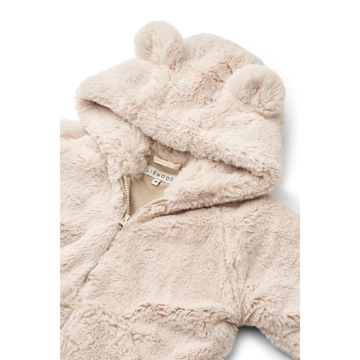 Liewood Aviona Plush Bear Jacket - Sandy - JACKET
