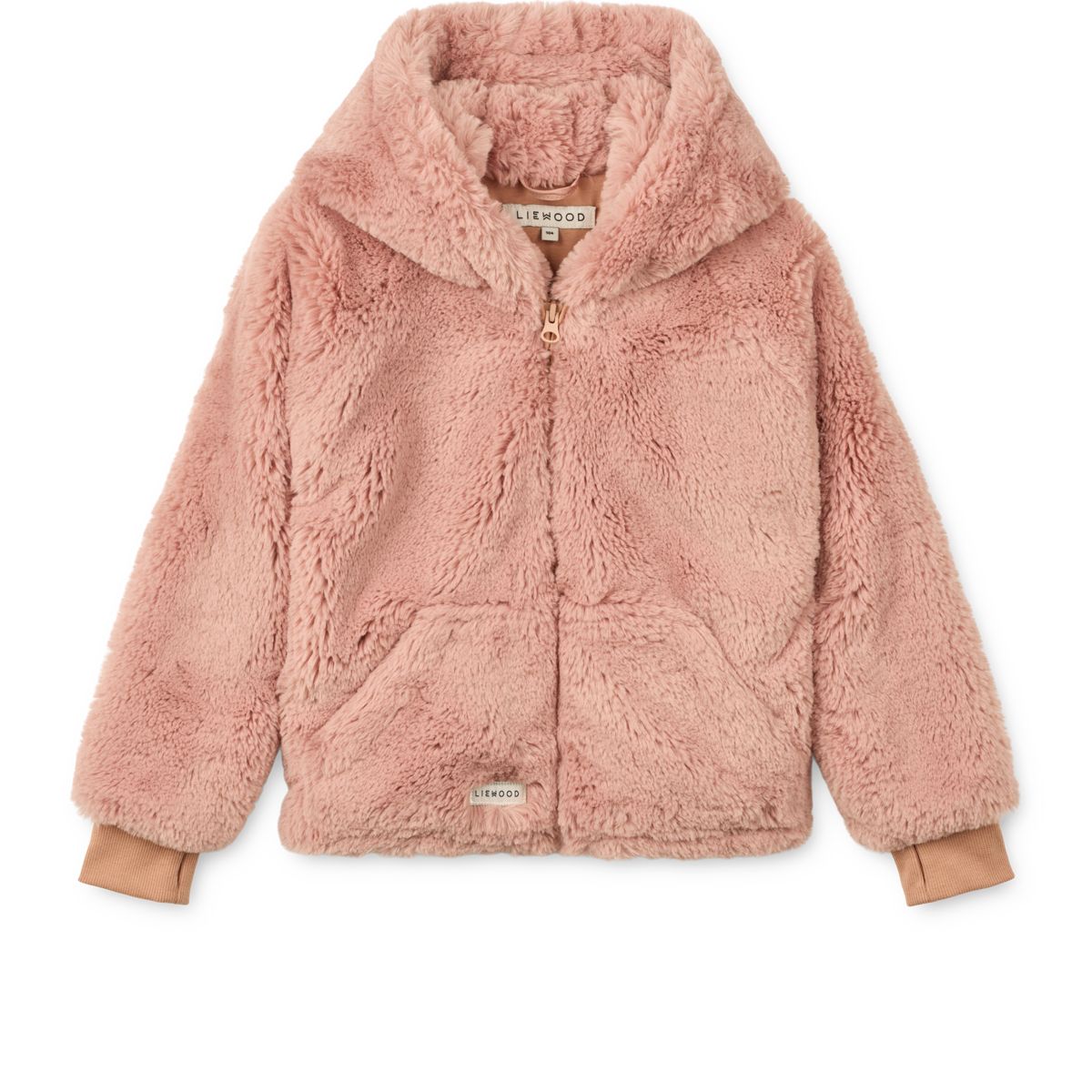 Liewood Aviona Plush Cat Jacket - Pale tuscany - JACKET