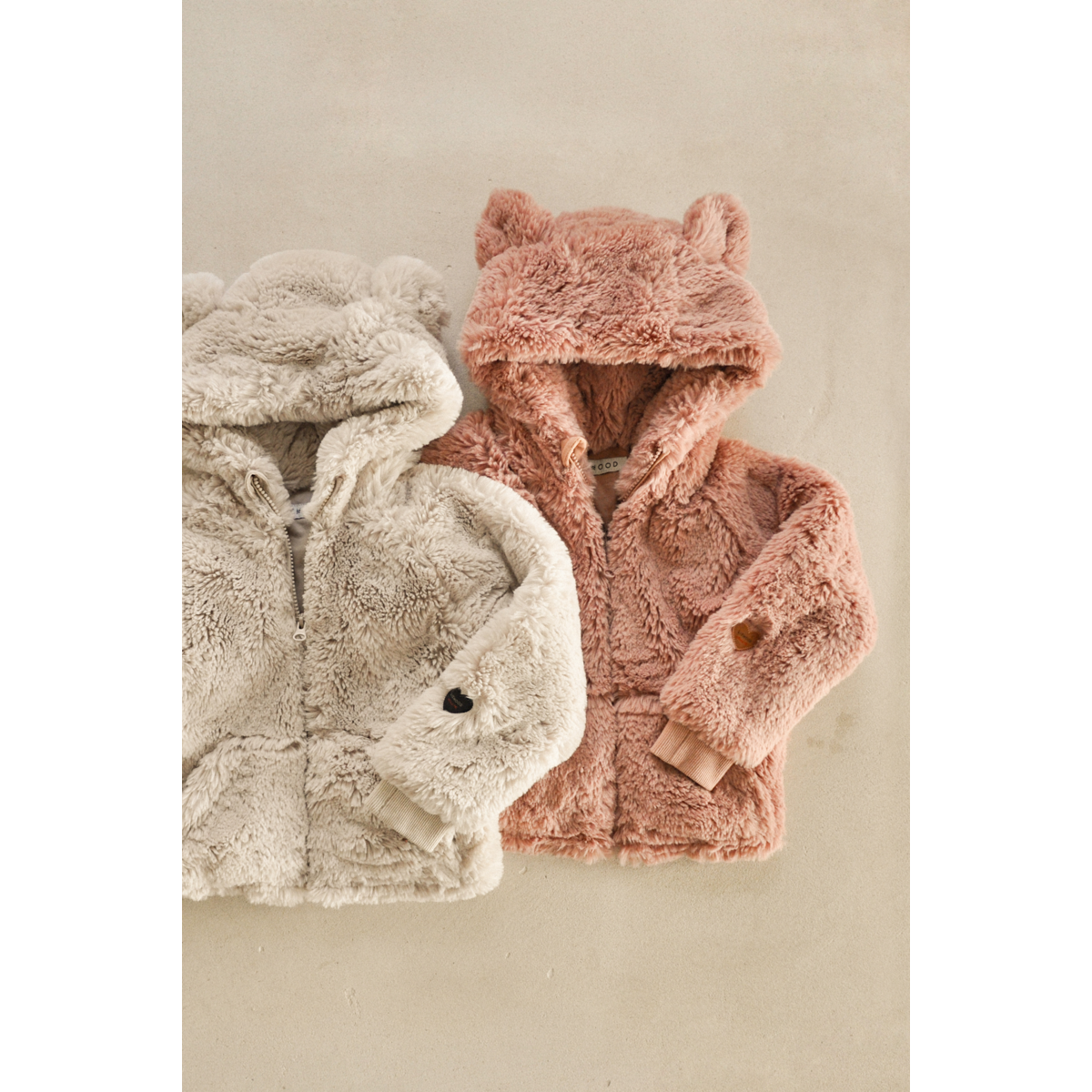 Liewood Aviona Plush Bear Jacket - Sandy - JACKET