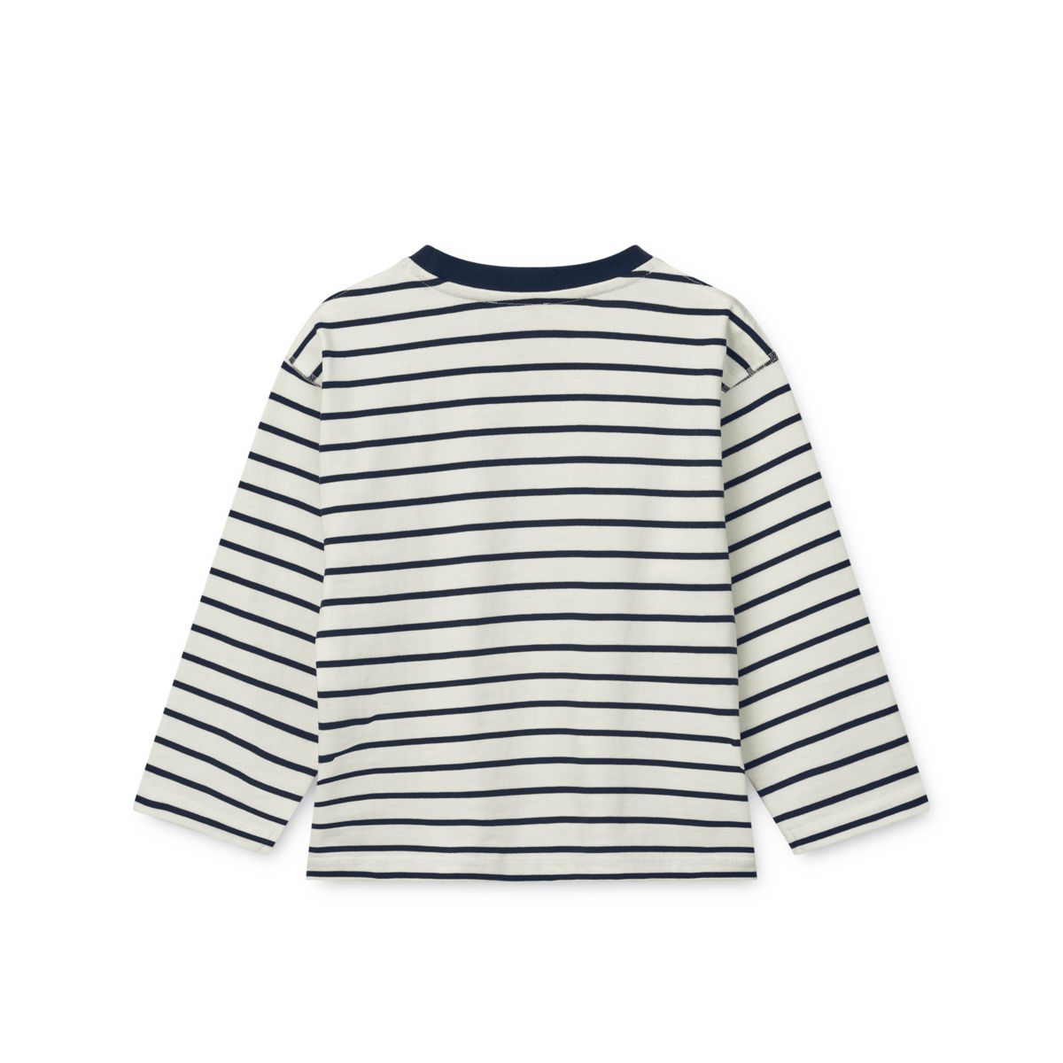 Liewood TYLER Striped Long-sleeve T-shirt - Stripe Classic navy / Creme de la creme - TSHIRT