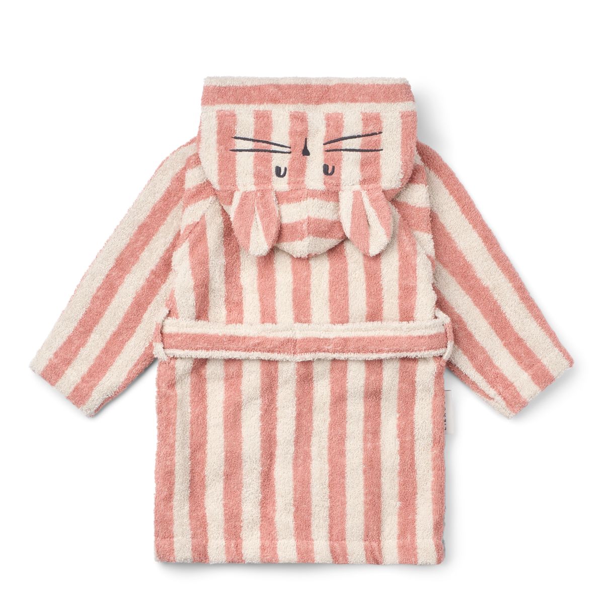 Lily Bathrobe - Coral blush / creme de la creme stripe