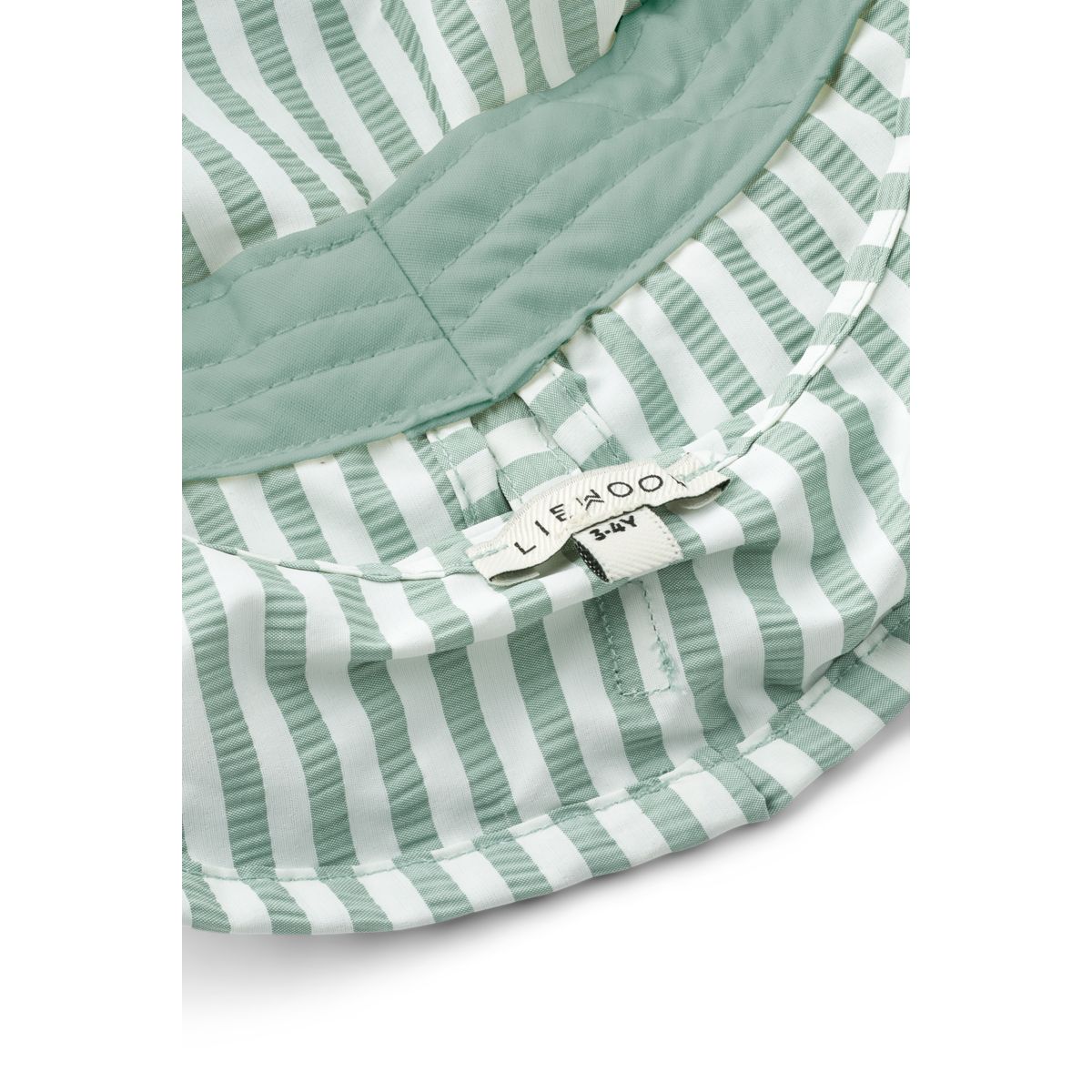 Damona Sun Hat - Stripe Peppermint / Crisp white