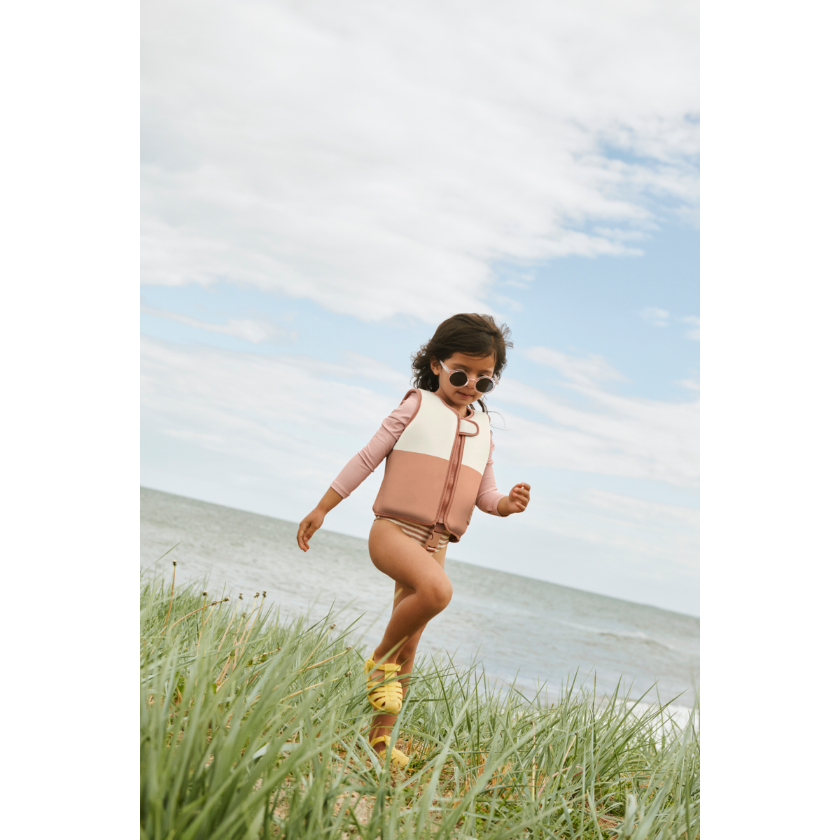 Liewood Dove Swim Vest with Sleeves - Tuscany rose multi mix - SWIM VEST