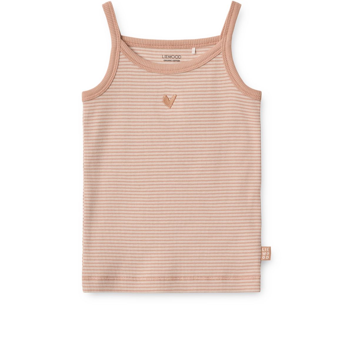 Liewood Naomi singlet 2-pack - Stripe /Pale tuscany mix - SINGLET