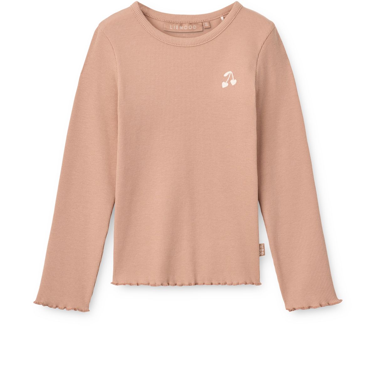 Liewood Nieve Long-sleeve Rib T-shirt - Pale tuscany - TSHIRT