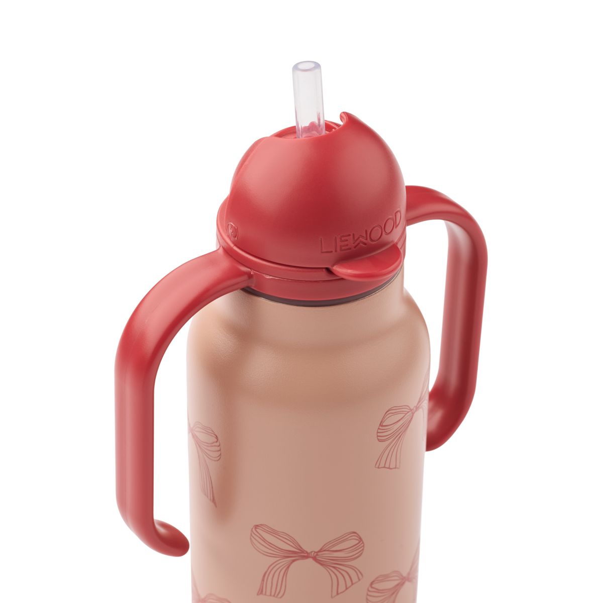 Liewood KIMMIE Steel Water Bottle 250 Ml - Bows / Pale tuscany - WATER BOTTLE