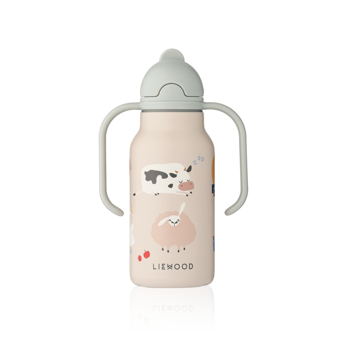 Liewood KIMMIE Steel Water Bottle 250 Ml - Farmlife / Sandy - WATER BOTTLE