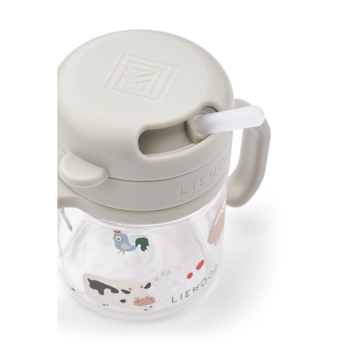 Liewood KAI tritan straw cup - Farmlife / Sandy - CUP