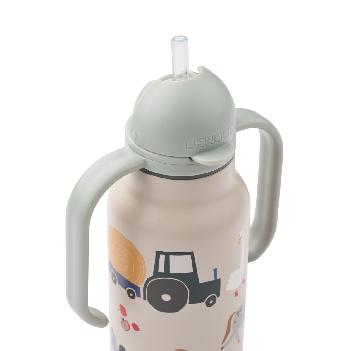 Liewood KIMMIE Steel Water Bottle 250 Ml - Farmlife / Sandy - WATER BOTTLE