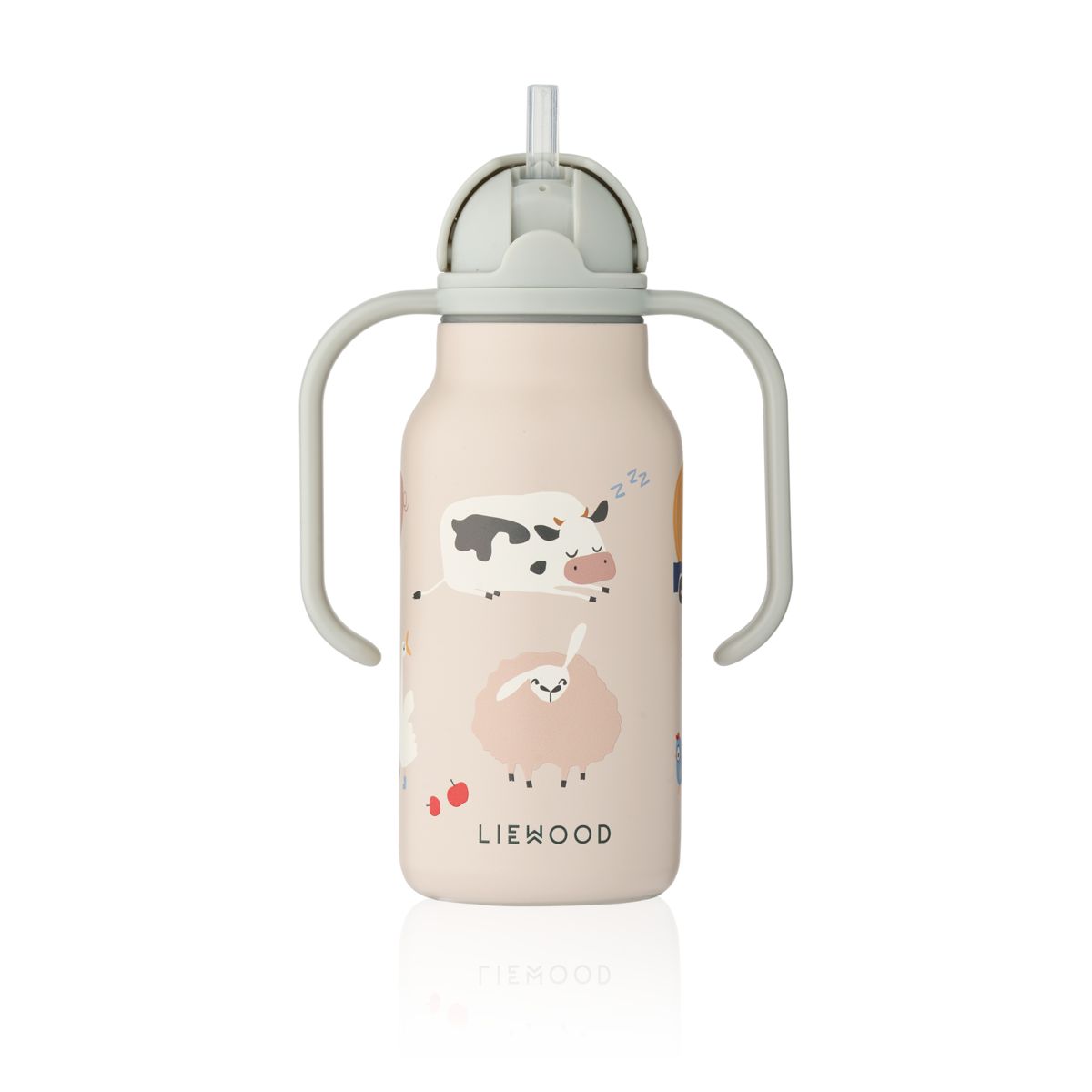 Liewood KIMMIE Steel Water Bottle 250 Ml - Farmlife / Sandy - WATER BOTTLE
