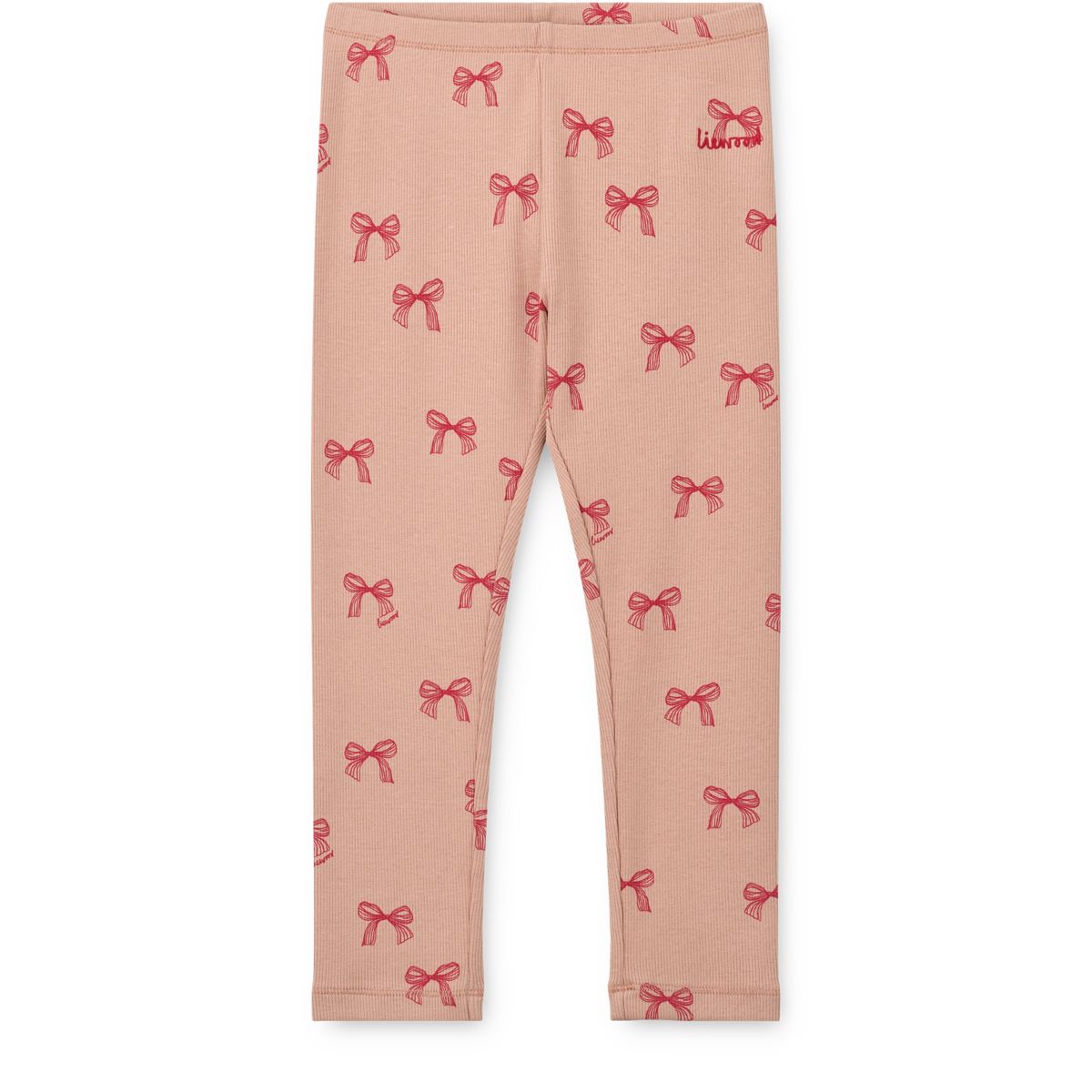 Liewood MARIEN Rib Leggings - Bows / Pale tuscany - LEGGINGS