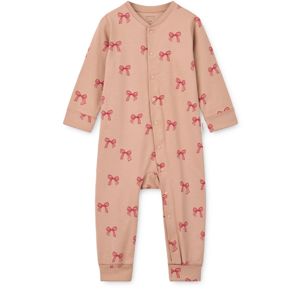 Liewood BIRK Grow Pyjamas Jumpsuit - Bows / Pale tuscany - PYJAMAS JUMPSUIT