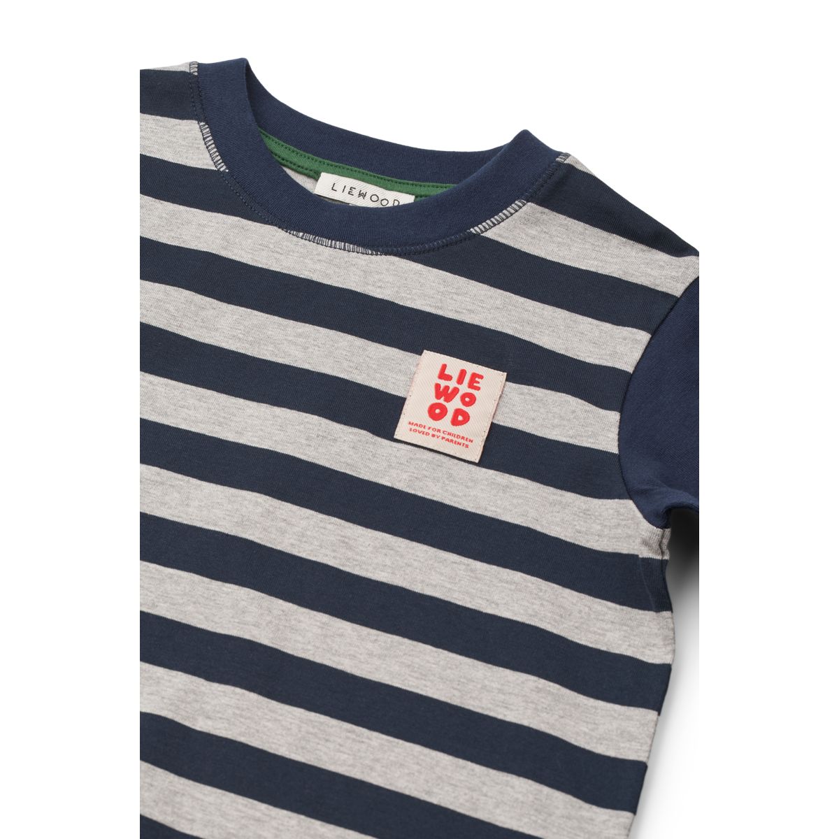 Liewood FRANCIS Long-sleeve T-shirt - Grey Melange / Classic Navy Mix - TSHIRT