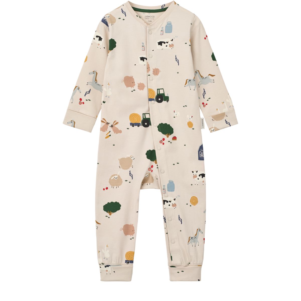 Liewood BIRK Grow Pyjamas Jumpsuit - Farmlife / Sandy - PYJAMAS JUMPSUIT