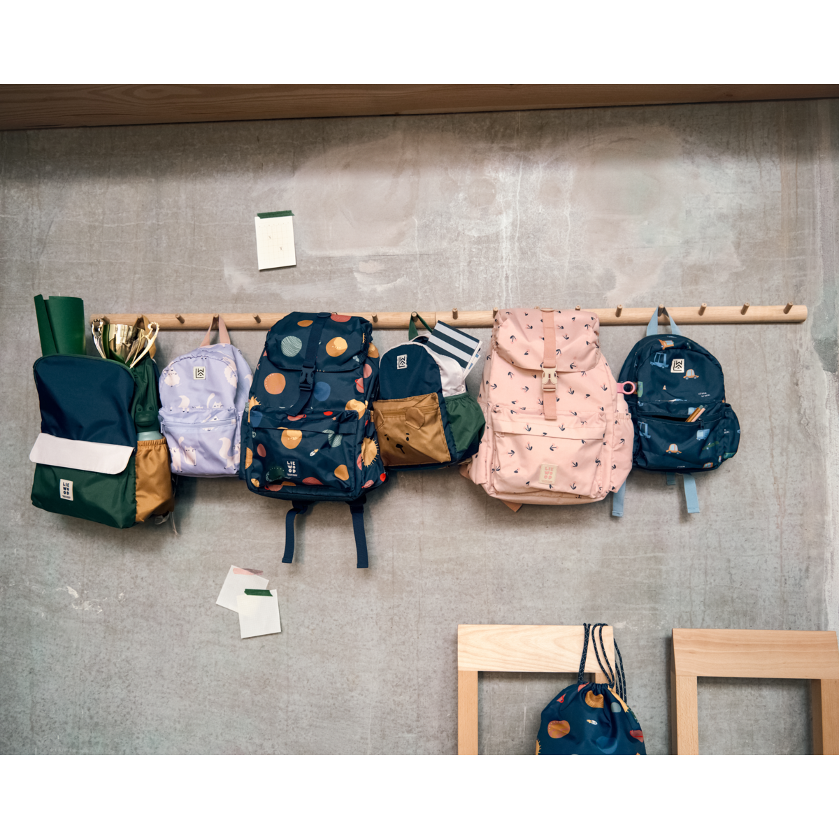 Liewood Johnny Backpack - Cherry heart / Rosey - BACKPACK