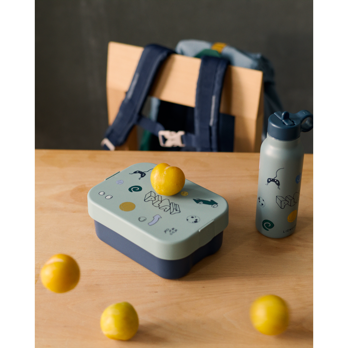 Liewood Kamil Lunchbox - Play / Dusty Peppermint - LUNCHBOX