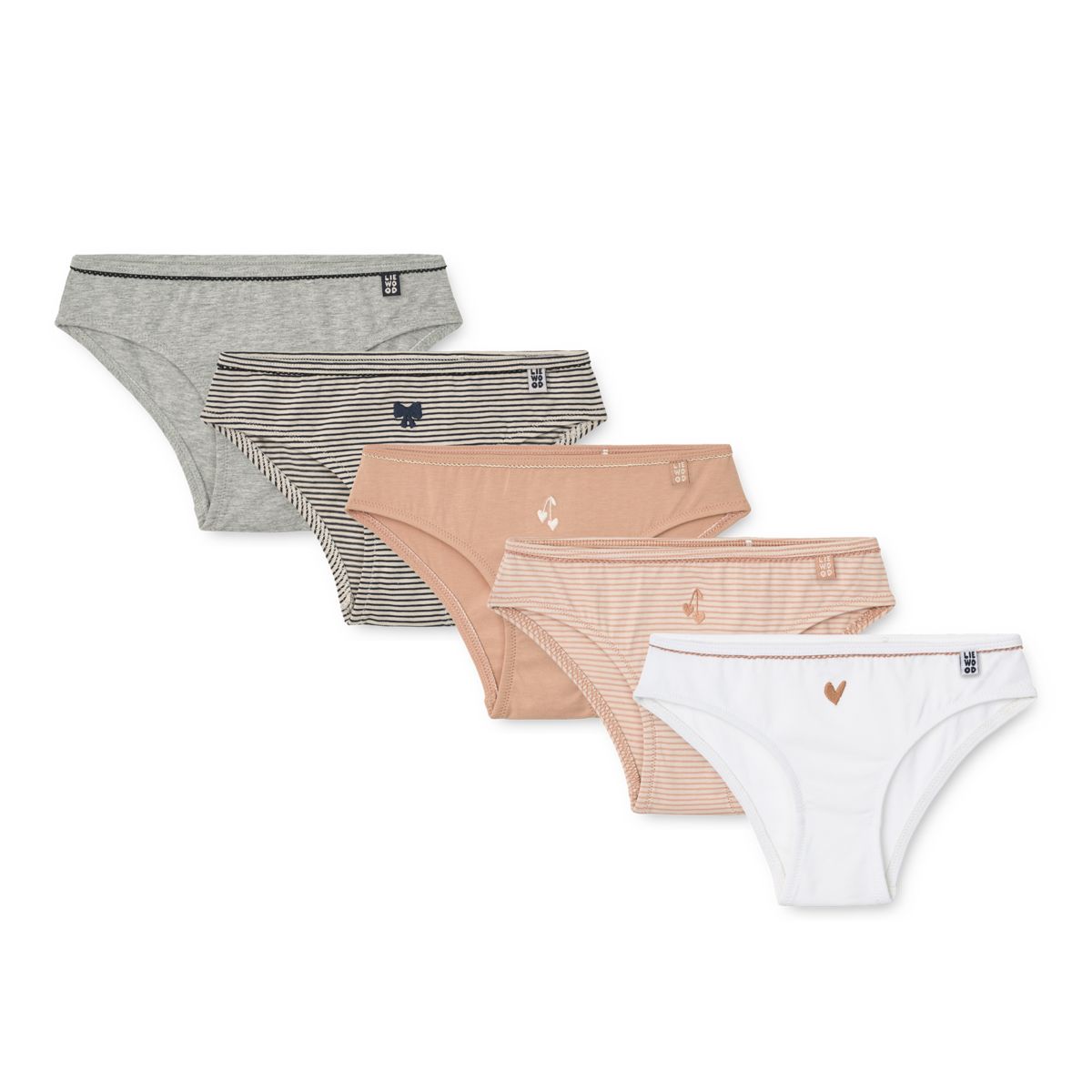 Liewood Aylin Briefs 5-Pack - Pale tuscany mix - BRIEFS