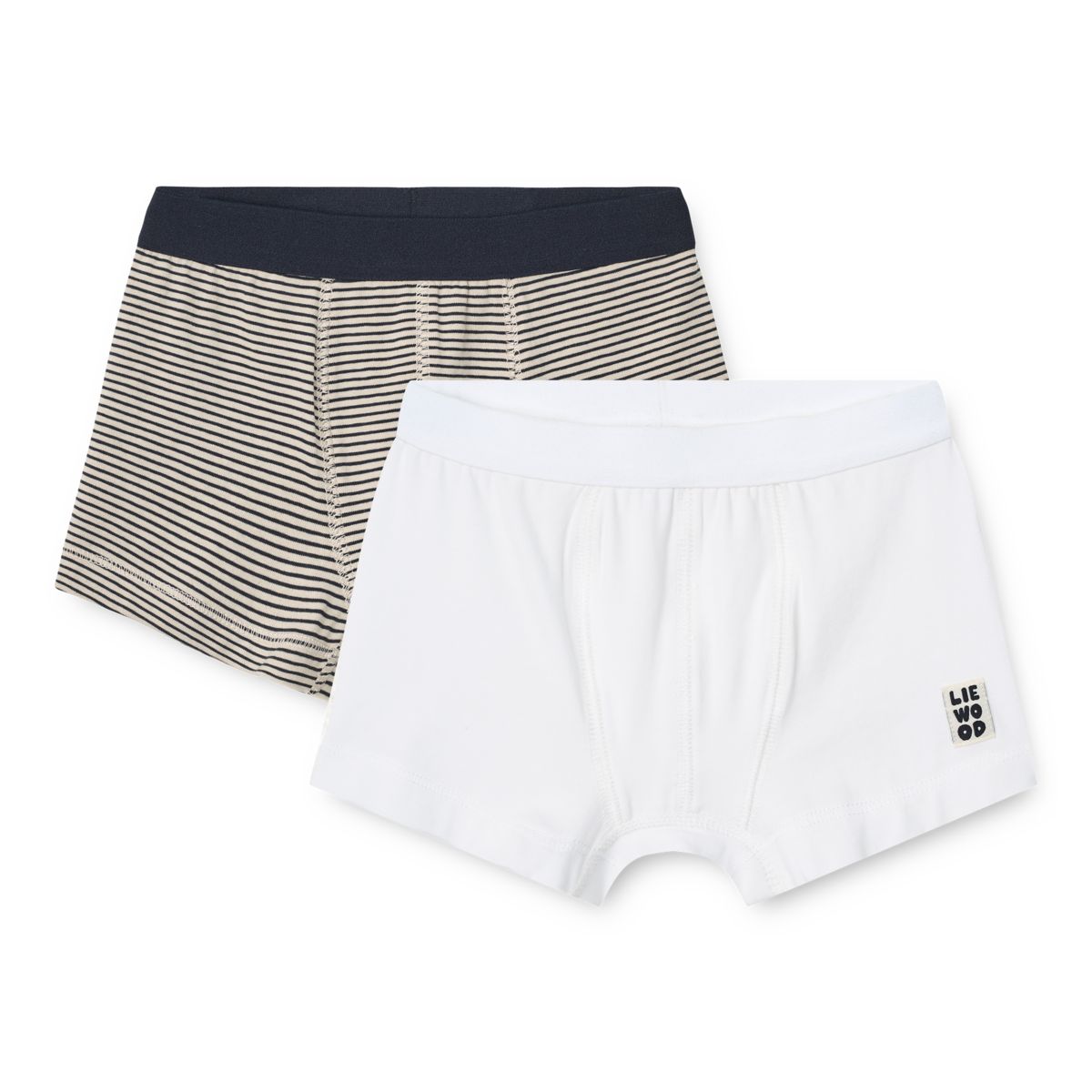 Liewood Marvin Boxers 2-Pack - Stripe /Crisp white mix - BOXERS