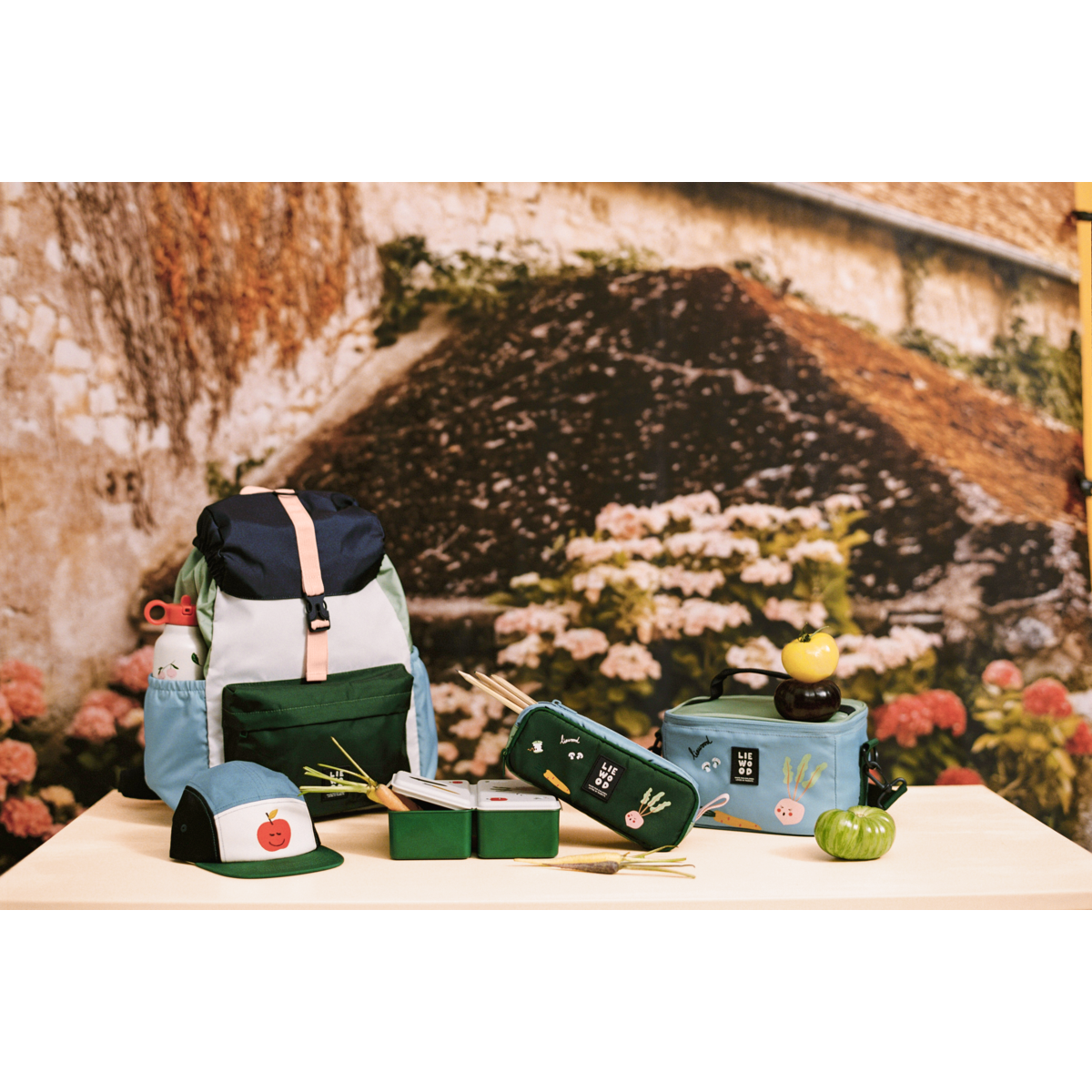 Liewood Toby Insulated Lunch Bag - Vegetable Multi mix - CROSSBODY BAG