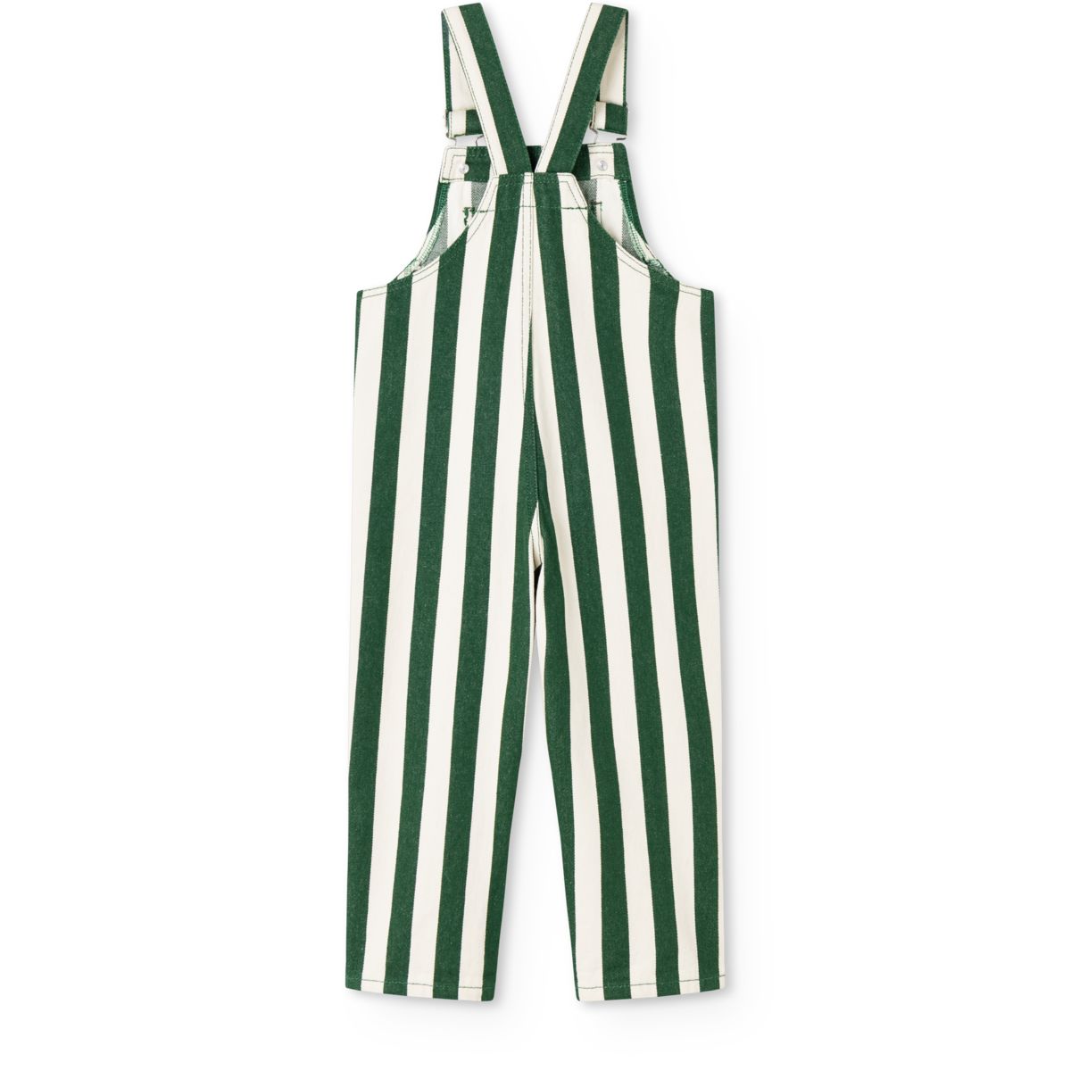 Liewood Delani Striped Denim Dungarees - Y/D stripe Eden / Sandy - DUNGAREE
