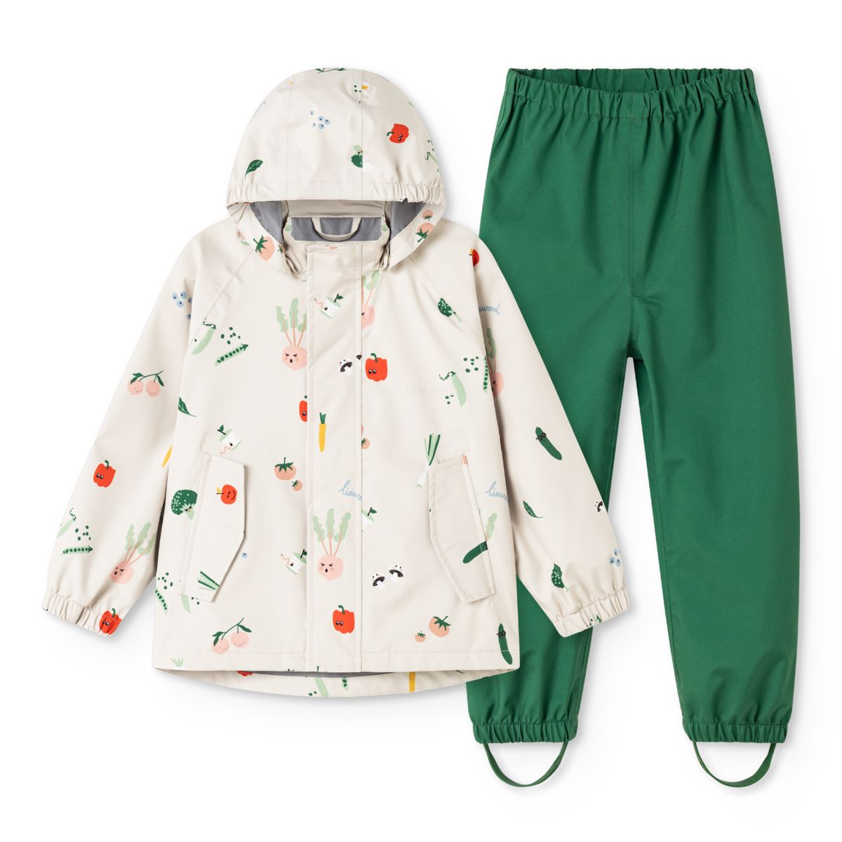 Liewood Pedia Rainwear Set - Vegetable Sandy / Eden - SET