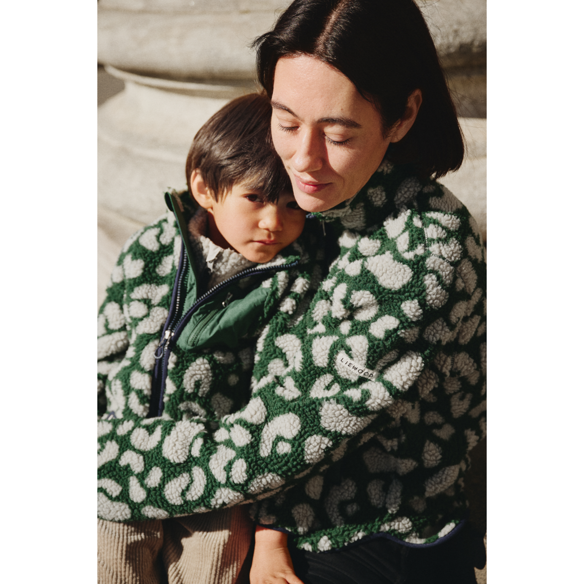 Liewood NOLAN pile jacket - Mega leo / Garden green - JACKET