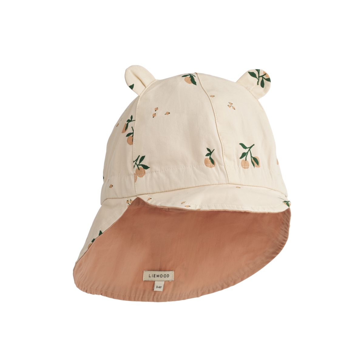 Liewood Gorm Reversible Sun Hat - Peach Seashell / Pale tuscany - HATS/CAP