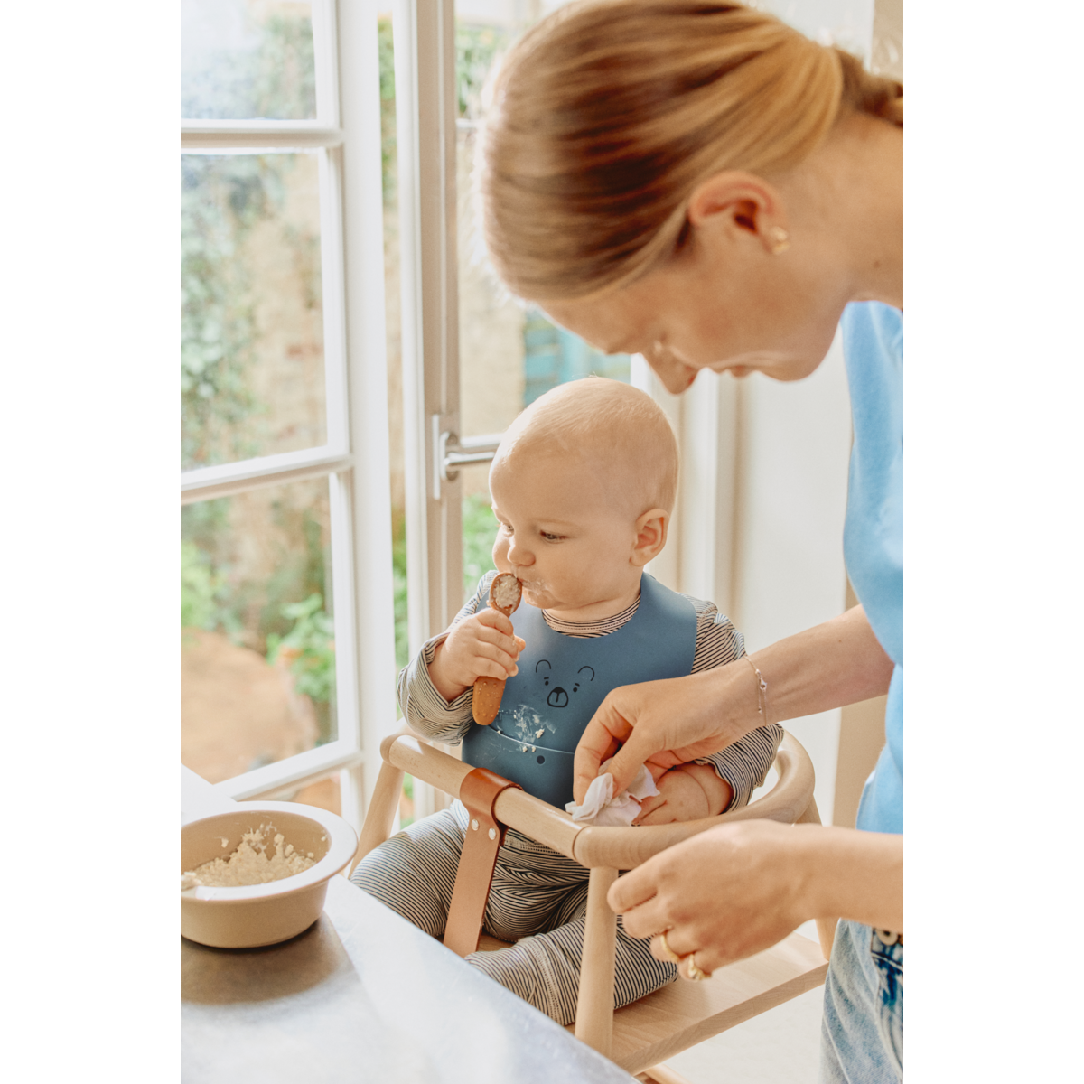 Liewood Caelia Baby Learning Spoon 4-Pack - Whale blue multi mix - CUTLERY