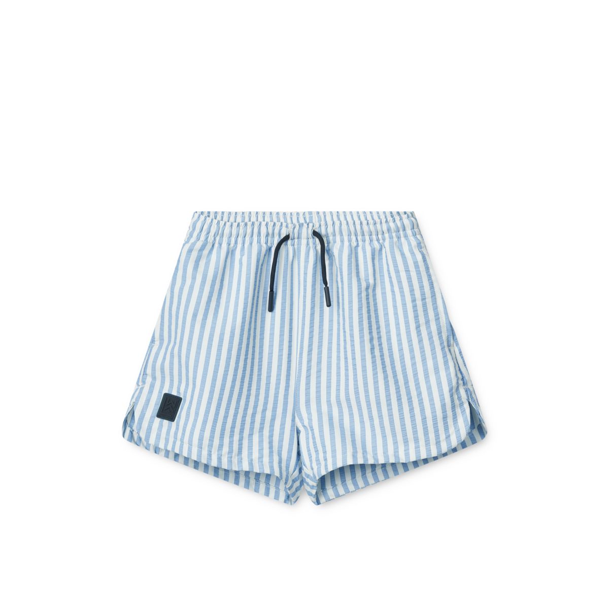 Liewood Duke Striped Board Shorts - Y/D stripe Riverside / Creme de la creme - BOARD SHORTS