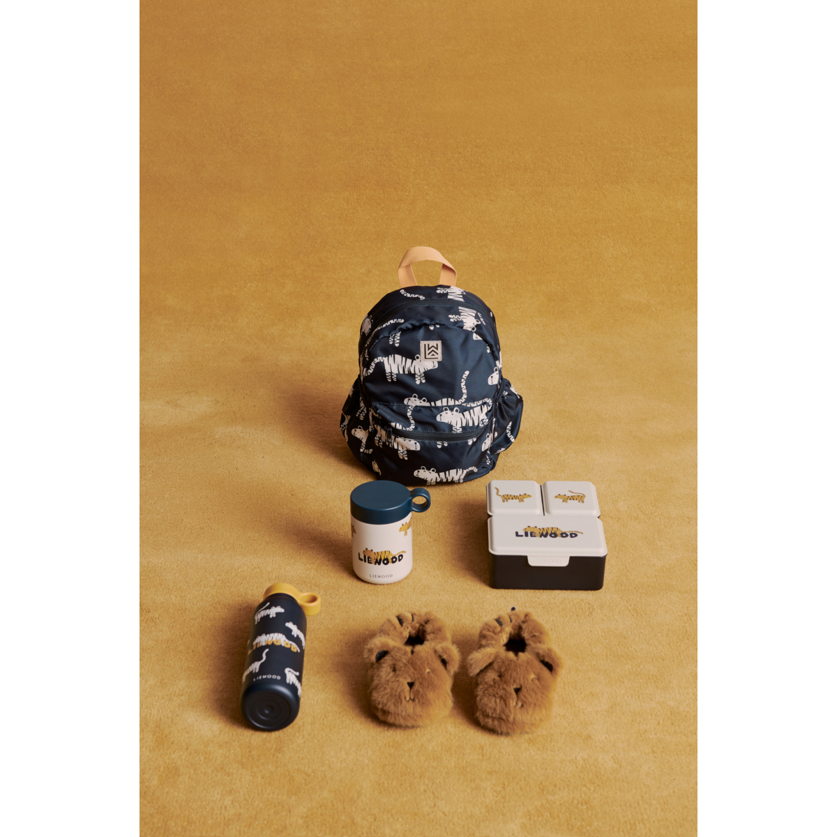 Liewood FALK Water Bottle 500 ml - Tiger / Classic navy - WATER BOTTLE