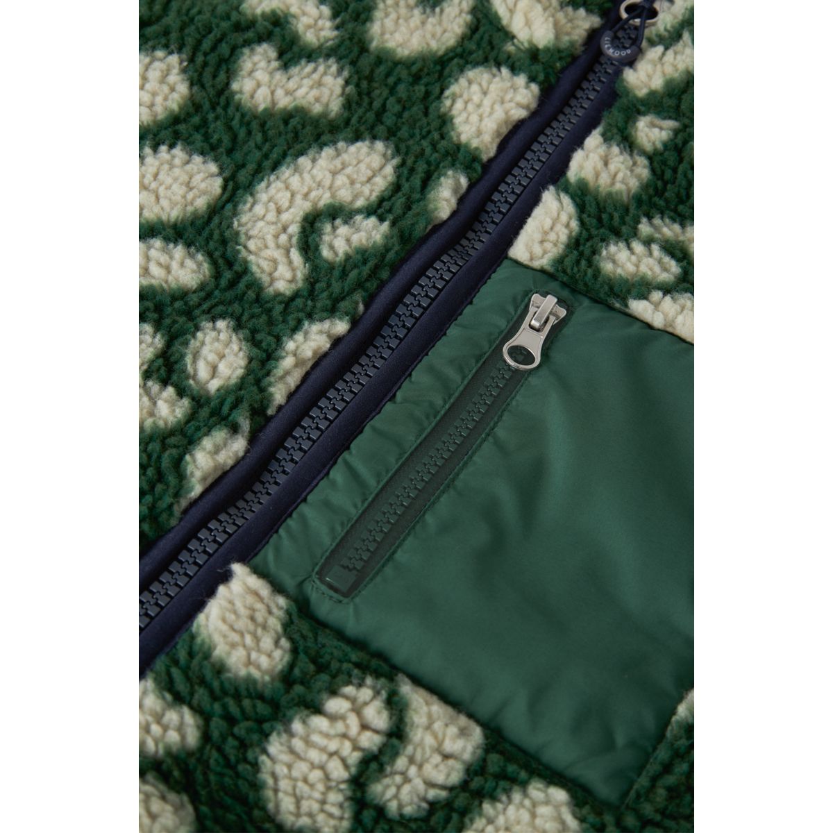 Liewood NELSON Pile Jacket For Adults - Mega leo / Garden green - JACKET
