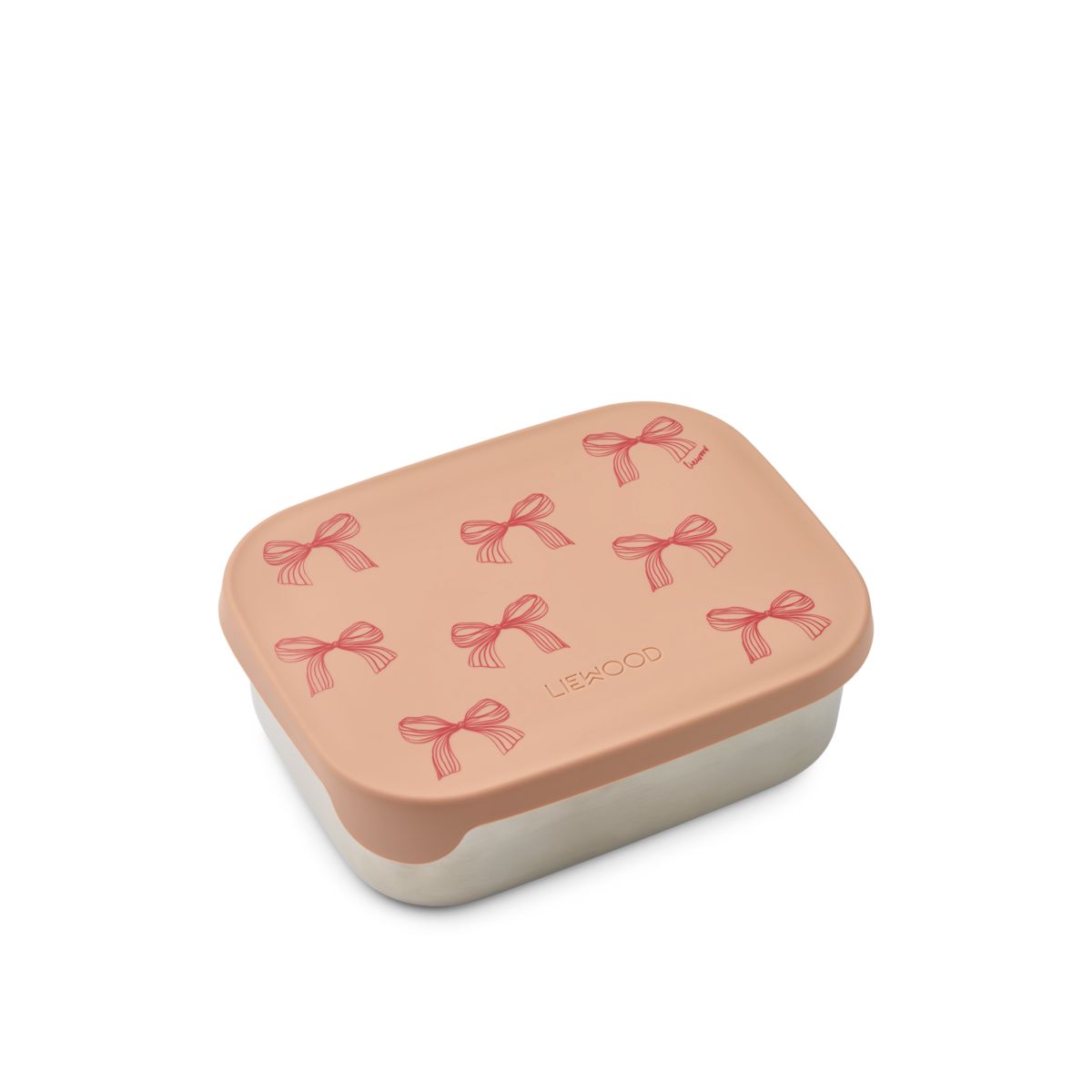 Liewood ARTHUR Steel Lunchbox - Bows / Pale tuscany - LUNCHBOX