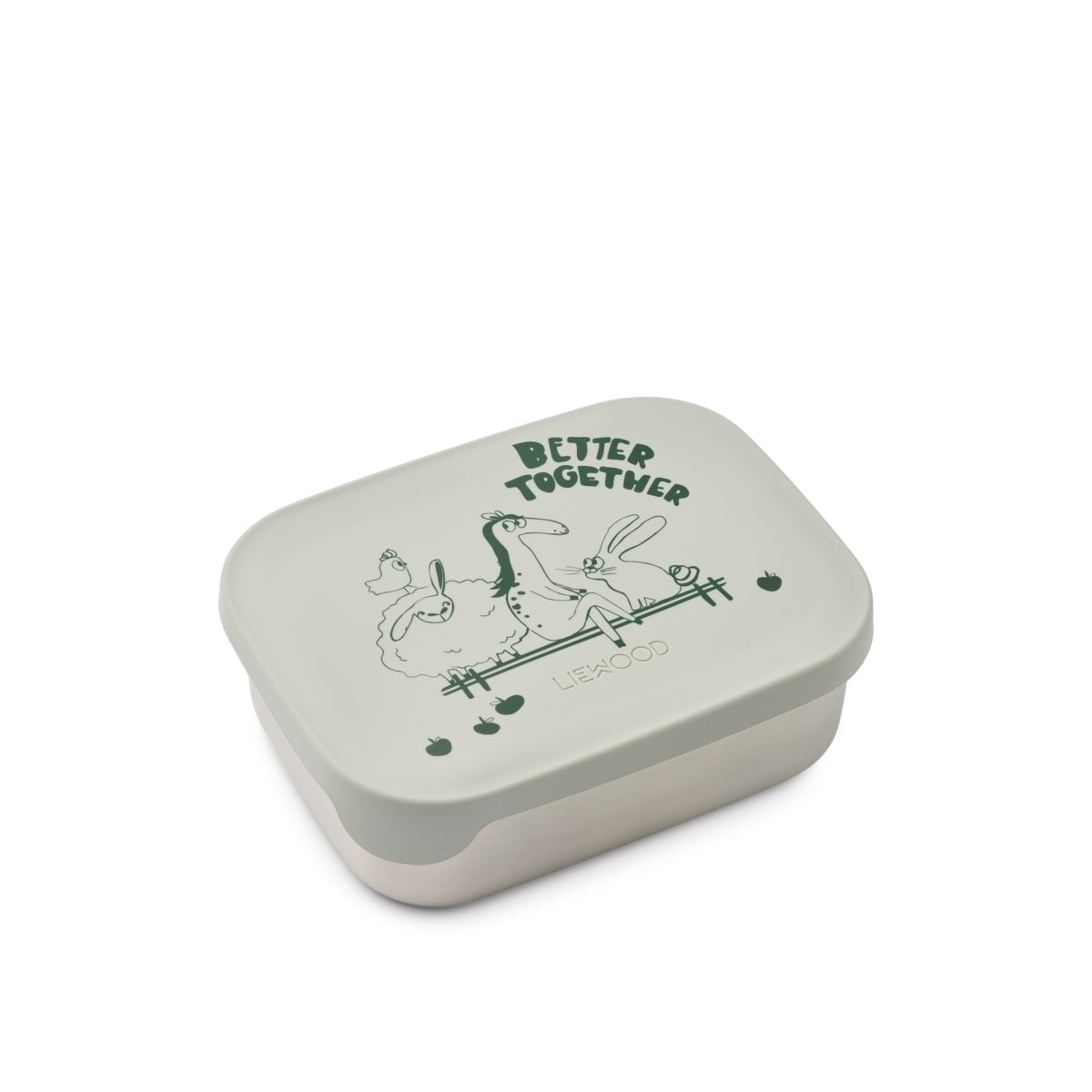 Liewood ARTHUR Steel Lunchbox - Farm/Dove Blue - LUNCHBOX