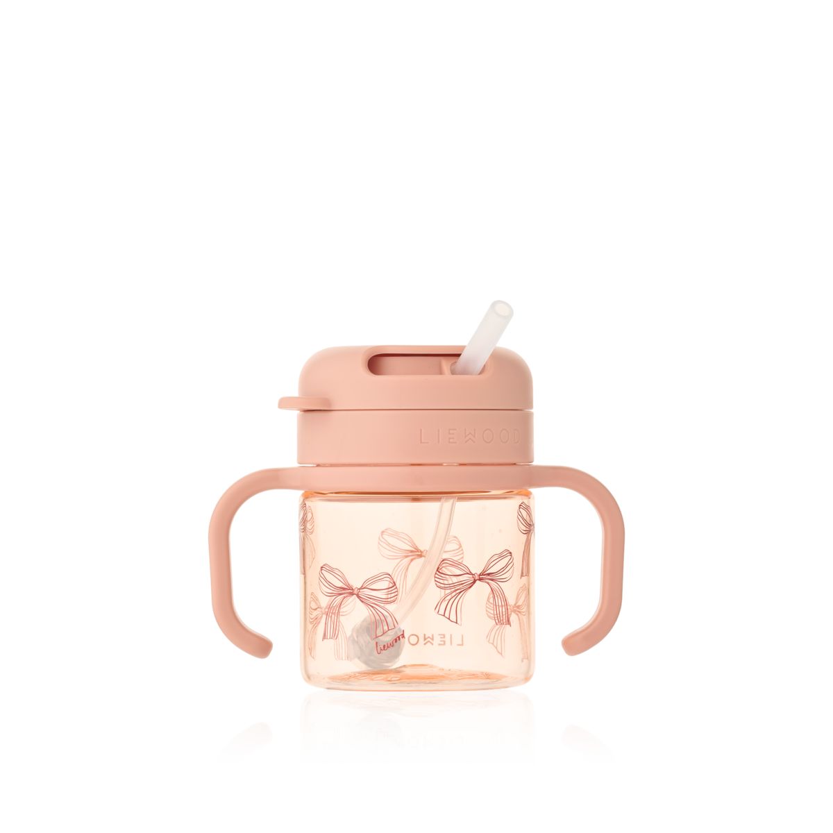 Liewood KAI tritan straw cup - Bows / Pale tuscany - CUP