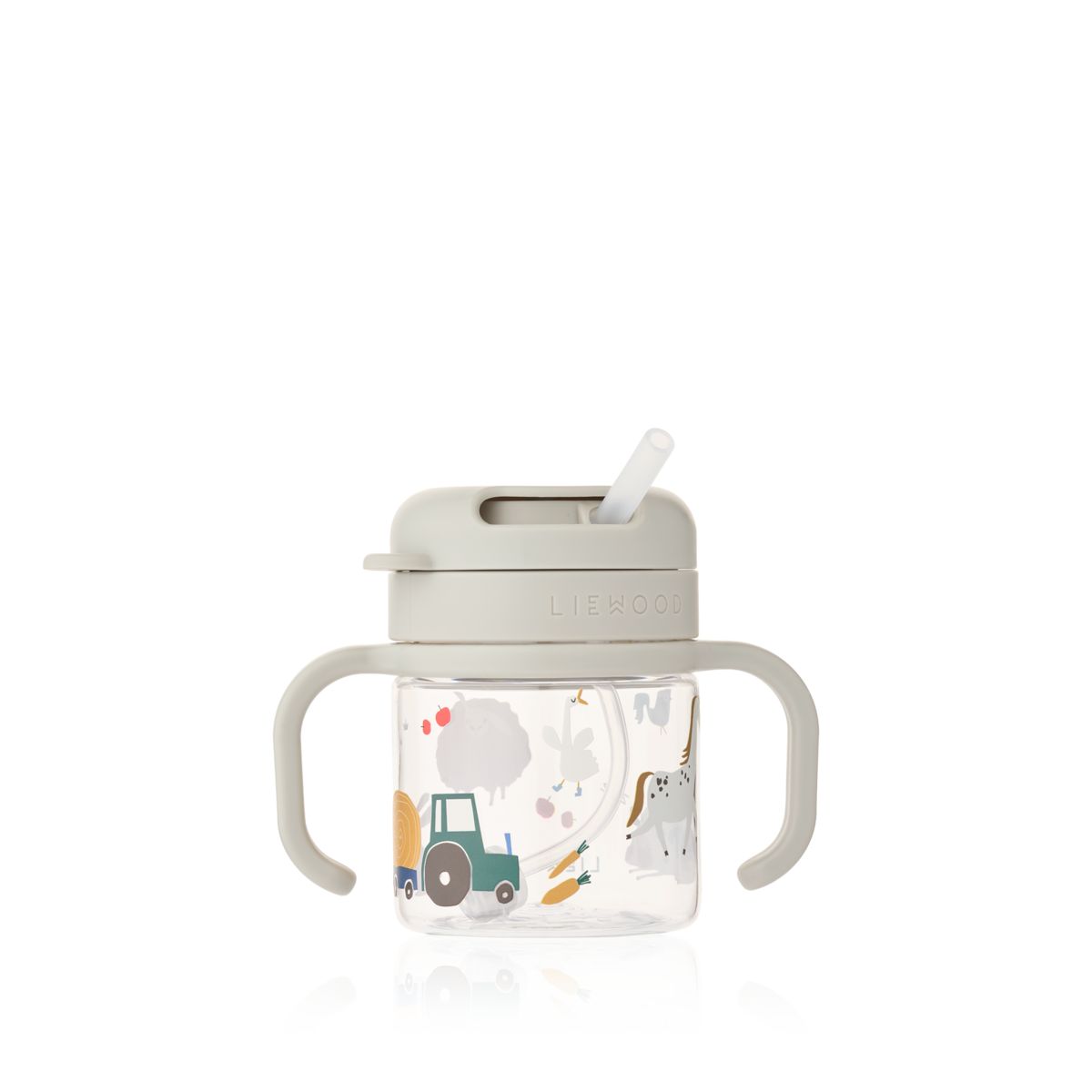 Liewood KAI tritan straw cup - Farmlife / Sandy - CUP