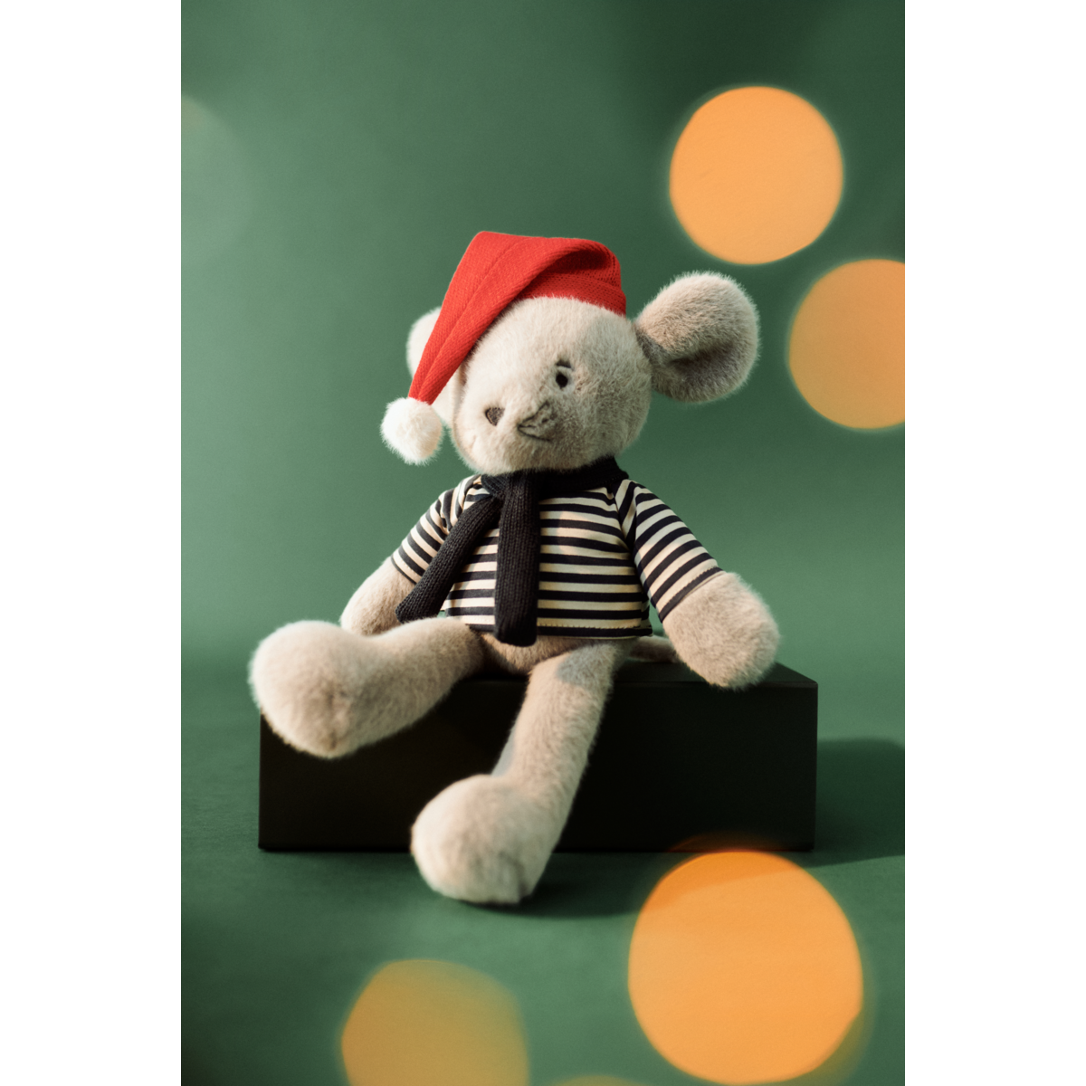 Liewood BODIE Christmas Mouse Plush Teddy - Silver lining - TEDDY