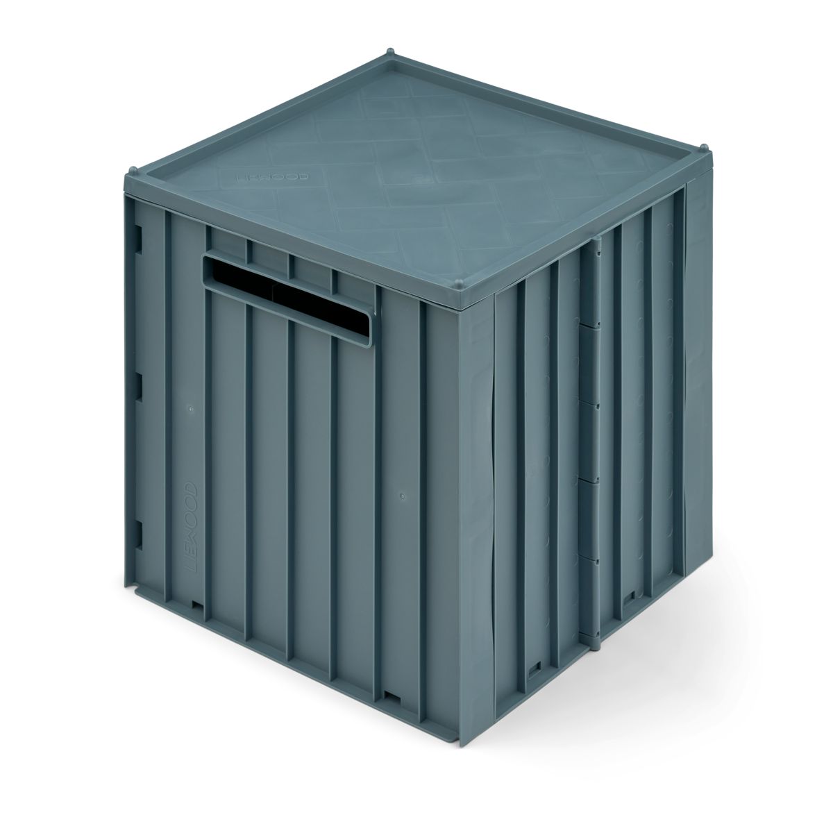 Liewood Elijah Storage Box with Lid - Whale blue - STORAGE BOX