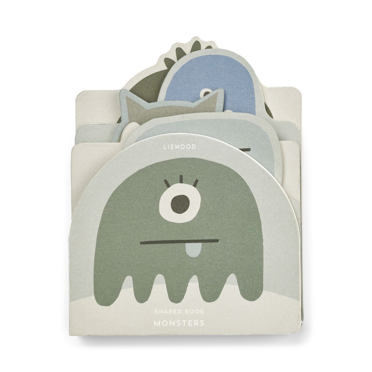 Liewood Jade special shape book - Monster / Mist - BABY BOOK