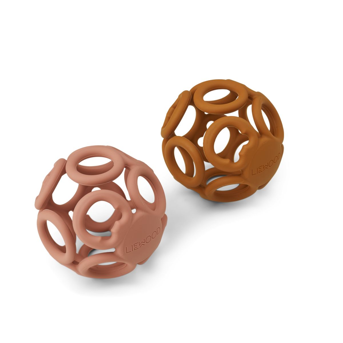 Liewood Jasmin teether ball - Dark rose/mustard mix - TEETHER