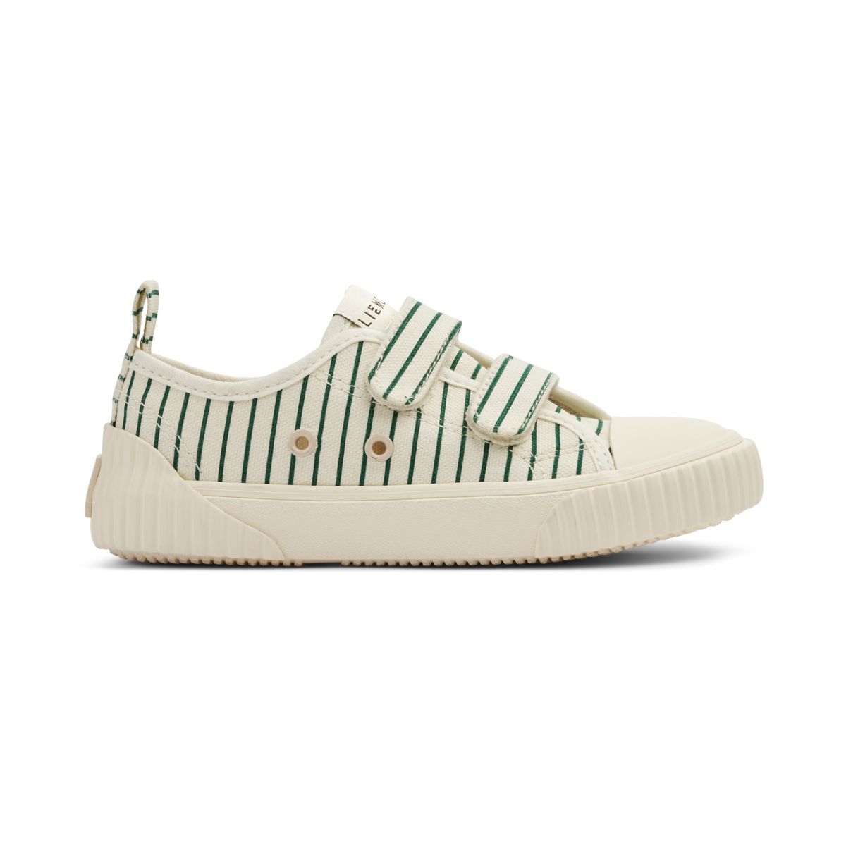 Liewood Kim Canvas shoe - Stripe Garden green / Creme de la creme - SNEAKERS